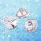 50Pcs Crystal Upholstery Buttons, Diameter 0.79Inch Rhinestone Crystal Round Buttons,with Metal Loop,for Sewing Sofa,Bed Headboard Upholstery Button,DIY Crafts Decoration