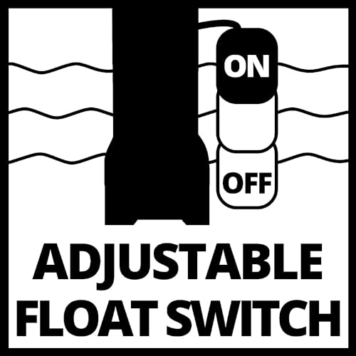 Einhell Clear water pump GE-SP 4390 LL ECO (Eco Power, 430 W, max. 9,000 l/hour, infinitely adjustable float switch, mechanical seal, integrated hanging loop, incl. universal connection)