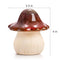 Peohud 6 Pack Ceramic Mushroom for Garden, Lawn Ornament Mushroom Statue Decor for Fairy Garden, Yard, Indoor, Outdoor, Pottery Ornament 4 Inches in Height