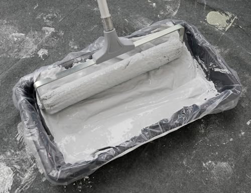 ROLLINGDOG18 Inch Paint Roller Set 6PCS - 18" Paint Roller Sleeves 2 Pcs with Roller Frame,Paint Tray with 2pcs Tray Liners