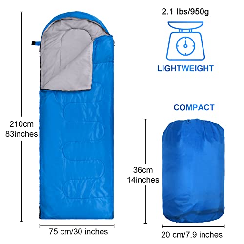 10 Pcs Camping Sleeping Bag for Adults Bulk 4 Season Cold Warm Weather Sleeping Bag Waterproof Lightweight Backpacking Sleeping Bag with Compression Sack for Camping Hiking Outdoor Travel (Multicolor)