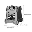 Flatpack Stainless Steel Wood Stove- Lightweight, Durable, Multi-Fuel, Portable & Foldable for Camping, Backpacking, Hiking, and Bushcraft Survival