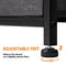 Luxsuite Chest of 9 Drawers Tower Dresser Tallboy Storage Cabinet Closet Organizer Unit Fabric Bin Wood Top Black Bedroom Living Room
