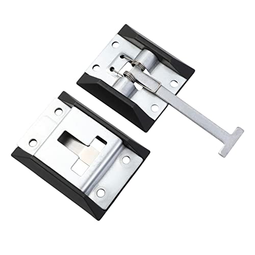 BESPORTBLE Door Stop with Holding Part Door Holder Caravan Trailer Lock Flap Holder T-Style Entrance Door Lock for Caravan Motorhome Caravan Accessories