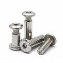 Nuts and Bolts Assortment Kit, 20sets M6 Hex Socket Cap Allen Bolt Screw Flat Nut Sleeve Stainless Steel Furniture Connecting for Crib Chair Table Cabinets (M6 x 15mm)
