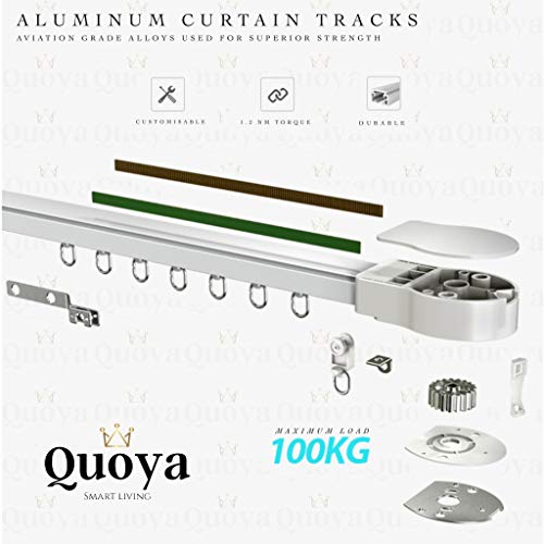 Quoya Smart Electric Curtain Track- Motorised Motor (up to 3.2 metres)