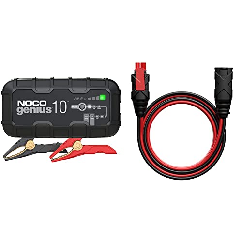 NOCO GENIUS10AU, 10A Fully-Automatic Smart Charger & GC004 X-Connect 3-Meter Extension Cable Accessory for Genius Smart Battery Chargers