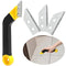 Zhichengbosi Grout Removal Tool, Tile Grout Remover Tiling Tools, Saw Angled Grout Scraping Rake with 3 PCS Extra Replacement Accessories for Tile Cleaning