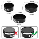 Springform Cake Pan Set of 3 (4,7,9 Inch) - Round Nonstick Baking Pans Spring Form for Cheesecake, Cake Pan/Springform Cake Tin/Cheesecake Pan Set with Removable Bottom