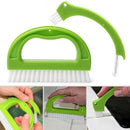 GYB Green 3 in 1 Tile Grout Cleaning Brush Mould Remover Narrow Stiff Stain Cleaner