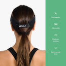 2XU Unisex Packable Run Visor - Lightweight & Adjustable Sun Protection for Runners - Black/Black - One Size