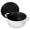 STAUB Cast Iron Dutch Oven 4-qt Round Cocotte, Made in France, Serves 3-4, White