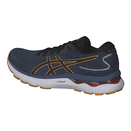 ASICS Gel Nimbus 24 Mens Running Shoes Road Trainers, Azure Amber, 9 US