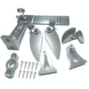 ZDingTech Upgrade All Metal Kit,Propeller,Rudder,Water Knife,Metal RC Boat Fixed Parts for UDI Arrow RC Boat Parts,Upgrades Kit for UDIRC Arrow 5 005 UDI005 UDI022 RC Boat Upgrades. (Silver)