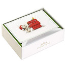 Hallmark Signature Peanuts Boxed Christmas Cards, Snoopy Lights (10 Cards with Envelopes)