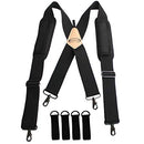 Tool Belt Braces Heavy Duty work suspenders Flexible Adjustable Straps with Comfortable Padded Shoulders Complete with 4 Loop Attachments