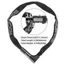 ROCKBROS Bike Lock Chain Bicycle Lock 3.2FT Security Anti-Theft Bike Chain Lock Resettable Combination Bicycle Chain Lock Bike Locks for Bike, Motorcycle, Bicycle, Door, Gate, Fence, Grill with 2 Keys