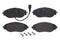 Brembo P85144 Low-Met Front Disc Brake Pad Set AUDI/VW OE# 8V0698151C