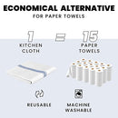 Zeppoli Classic Kitchen Towels 100% Natural Cotton Dish Towels 14 X 25 Inches Flour Sack Towels - Make Great Bar Towels