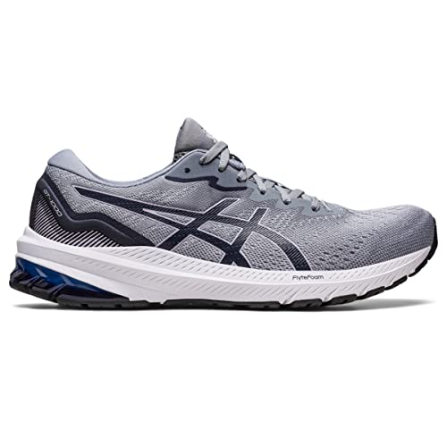 ASICS Men's GT-1000 11 Running Shoes, Piedmont Grey/Midnight, 10 US