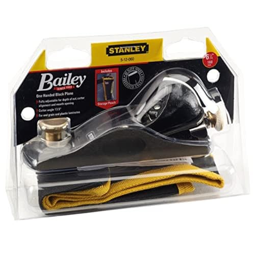 Stanley 512060 60.1/4 Block Plane C/w Pouch, Yellow