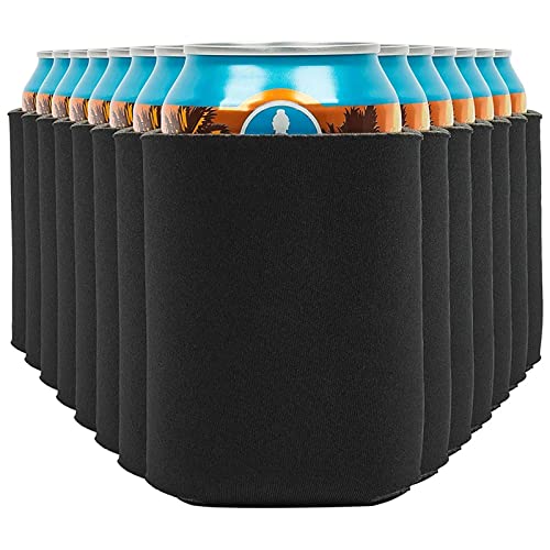 8Pcs Blank Beer Can Cooler Sleeves Bulk Can Sleeve Foam Sleeves Plain Soft Insulated Blanks Reusable Beer Can Coolers for Soda Beer Wedding Party Favors and Gifts Supplies.