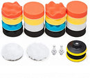 ‎Rainbow-AU Car Foam Drill Polishing Pad Kit 22 PCS, 3 Inch Buffing Pads Sponge Foam Buffing Waxing Polishing Pads Drill Polisher Attachment Set with Drill Adapter Kit