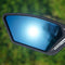 Venzo Bicycle Bike Handlebar Mount Mirror Blue Lens 75% Anti-glare Glass - Big Rear View Crystal Clear - Cycling Mountain or Road Bike Left