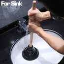 HAUTMEC Rubber Toilet Plunger for Bathroom, Sinks & Drain Clogs - Use in Homes, Commercial & Industrial Buildings PL10091701