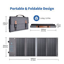 BigBlue 36W Solar Charger PD20W USB C+ USB A + DC Outputs, IP54 Solar Panel for Camping, Foldable and Fast Charging, Compatible with Mobile Phone, iPad etc