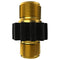 Gekufa Metric M22 14 mm Male Thread to M22 14mm Male Fitting, Pressure Washer Hose Coupler - 5000 PSI