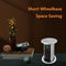 ZESHAN Intelligen pop up Power Outlet Australia Power Tower pop up with Wireless Charger, 2 AU pulgs 1 USB C Charger for Kitchen Counter, Conference Room, Silver