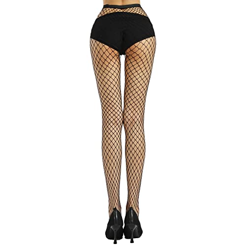 Stockings for Women High Waist Fishnet Stockings Sexy Thigh High Pantyhose Fishnet Tights