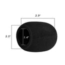 5 Pack Foam Mic Cover Handheld Microphone Windscreen (Black)