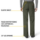 Carhartt Men's Ripstop Multi-Cargo Scrub Pant, Olive, Small