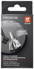 ZWILLING Nose Hair and Ear Hair Trimmer Rotary Cutter Stainless Steel Frosted 50mm