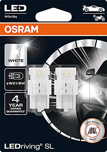 Osram LED Globe W21/5W PR Interior Lights, Cool White (Pack of 2)