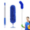 New Upgrade Feather Duster 100inch Bold Extension Telescopic Pole, Bendable & Washable Microfiber Dusters,for Cleaning Fan, Gap, High Ceiling, Blinds, Furniture, Cars,Cobweb Cleaner