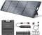 100W Solar Panel with Detachable Power Hub, 22V MC-4/12V DC/USB-A & USB-C Solar Charger with Kickstand, ETFE & Handle Portable Solar Panels for Camping