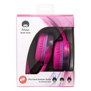 Rockpapa 982 Foldable Wired Headphones,Over Ear Headphones Stereo Headphones with Microphone,Boys Girls Headphones for Travel/PC/Mac/Laptop/Phone(Pink)