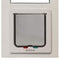 Whiskers and Windows Cat Door for Horizontal Sliding Windows, Large Cat Flap, Fits Windows 34"-37" h, White