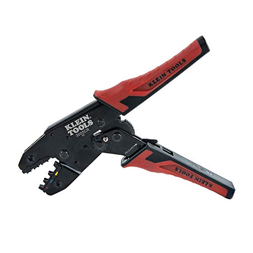 KLEIN TOOLS 3005CR Ratcheting Crimper, 10-22 AWG - Insulated Terminals