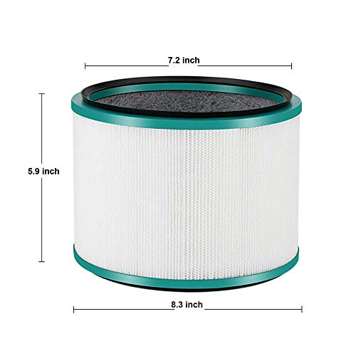 Air Purifier Filter Compatible with Dyson HP00 HP01 HP02 HP03 DP01 DP03, Replace Part