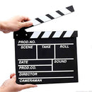 BERON Professional Vintage TV Movie Film Clap Board Slate Cut Prop Director Clapper -Black