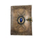 OVERDOSE Vintage Moon Stone Leather Journal - Antique Handmade Bound Journal Sketchbook - Drawing Journal - 5 x 7 inches | 12 x 17 cm | A6