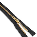 32 inch Metal Zipper Black 32” Gold Brass Metal Heavy Duty Zippers Separating Sewing Zipper Craft Zippers