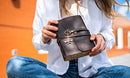 Leather Journal with lined Deckle Edge Paper 8x6 inch and Vintage Key/Handmade Writing Notebook Diary/Bound Daily Notepad for Men & Women Medium, Sketch/Writing pad, for Artists (8 x 6, Brown)