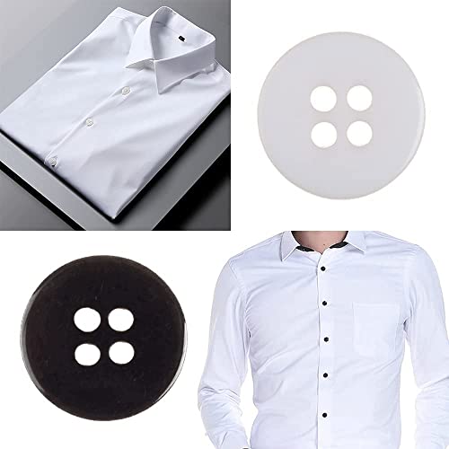 Round Sewing Buttons 160Pcs with Storage Box, Black White Mixed 4-Hole Craft Buttons, 5 Sizes Resin Button, Shirt Clothing Buttons, Suitable for Variety Clothing Sewing, Pillow Cases Sewing