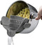 Clip On Strainer Silicone,1Pc Silicone Clip-on Stew-Pan Strainer,Snap Strainer Clip on Strainer,Food Strainer Snap Strainer Clip On Silicone Colander MeshStrain Drainer,Pot Strainer and Pasta Strainer