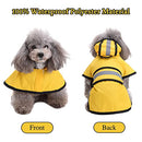 KIKNIN Dog Raincoat, Waterproof Dog Rain Coat, Reflective Safety Dog Rain Jacket, Windproof Snow-Proof Hooded Slicker Poncho, Pet Rain Coat for Small Medium Large Dogs